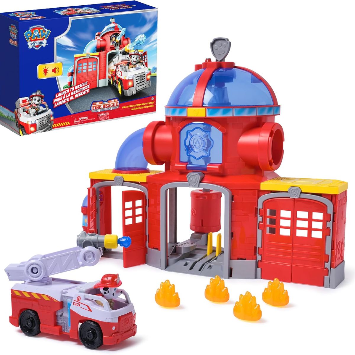 SPIN MASTER - Paw Patrol Centro De Comando De Rescate Marshall Bomberos