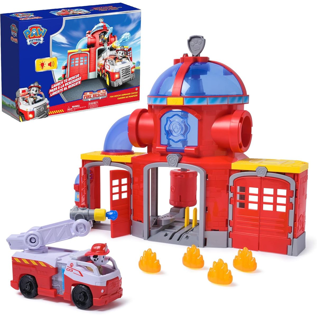 SPIN MASTER - Paw Patrol Centro De Comando De Rescate Marshall Bomberos