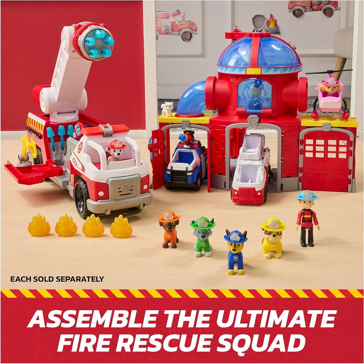 SPIN MASTER - Paw Patrol Centro De Comando De Rescate Marshall Bomberos