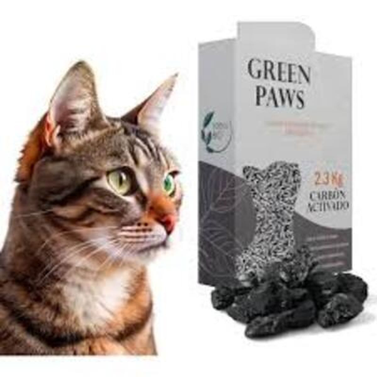 GENERICO - Arena Tofu 2.3 kg Green Paws Carbon Activado