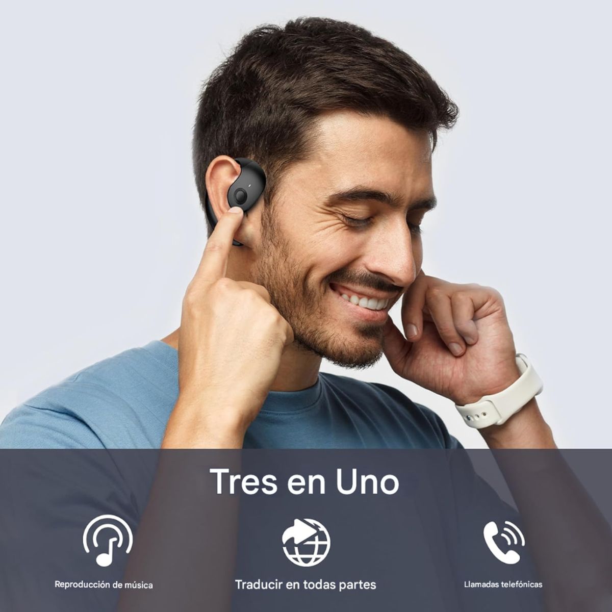 TECNOHOGAR JS - Audifonos Traductores Idiomas Tiempo Real Bluetooth 137 Idiomas