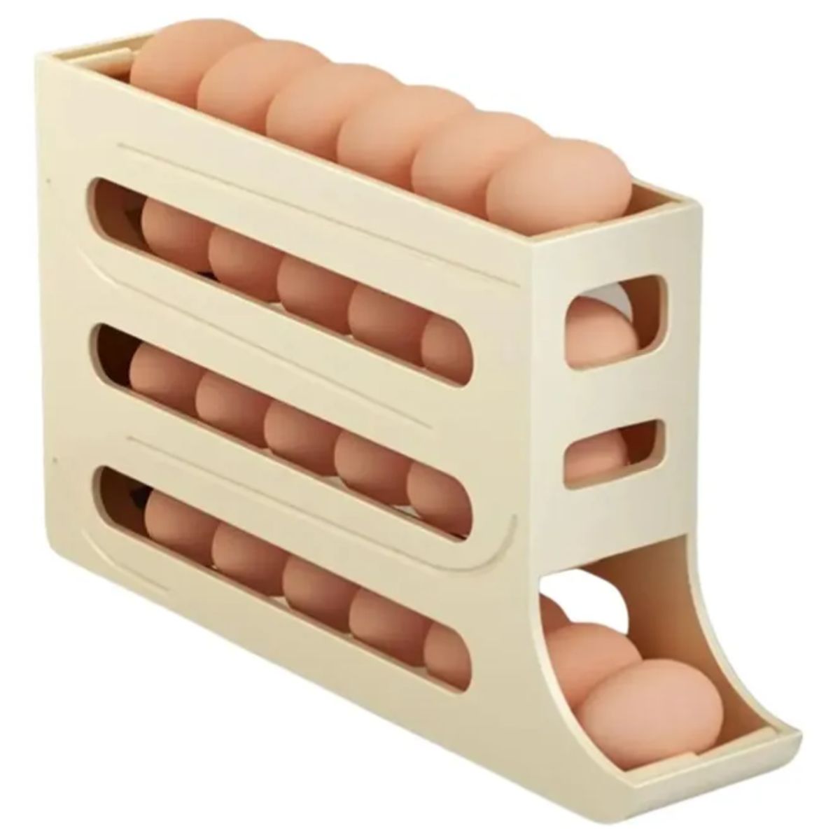 GENERICO - Organizador Cubeta  Dispensador Porta Huevos