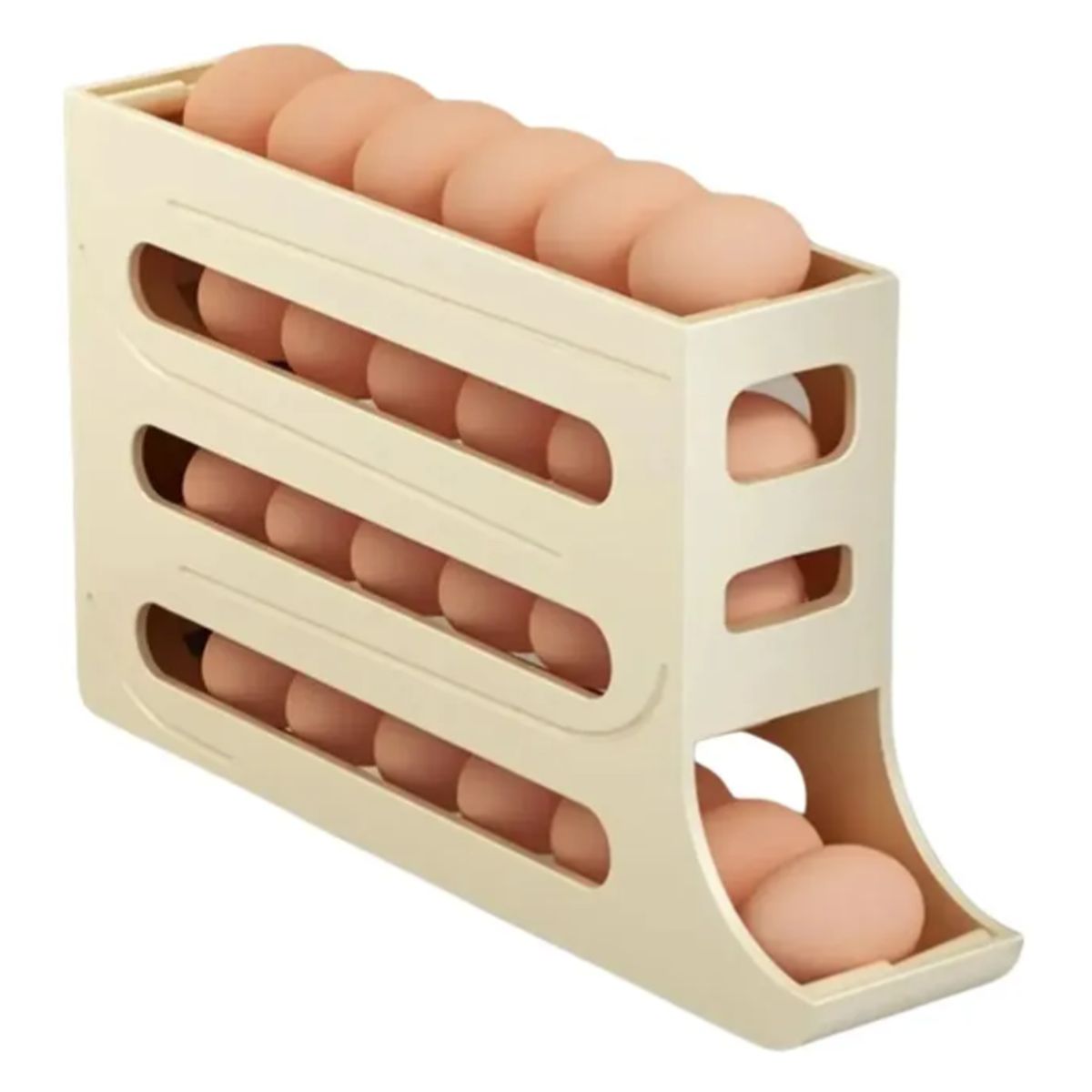 GENERICO - Organizador Cubeta  Dispensador Porta Huevos