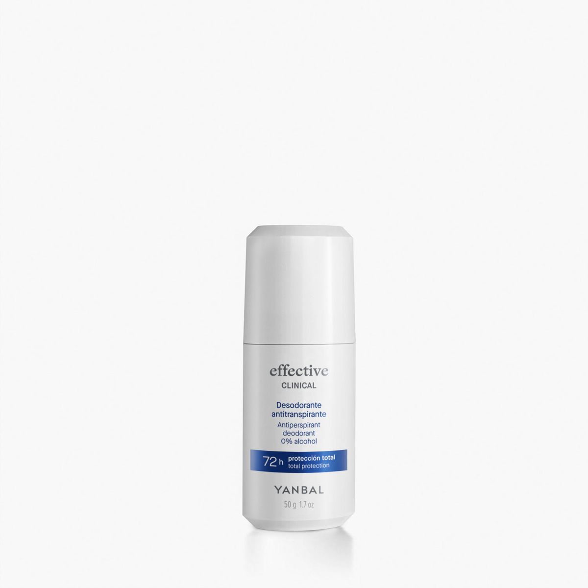 YANBAL - Desodorante Clinical Antitranspirante Effective Roll On Protección Extrema 72h 50 g