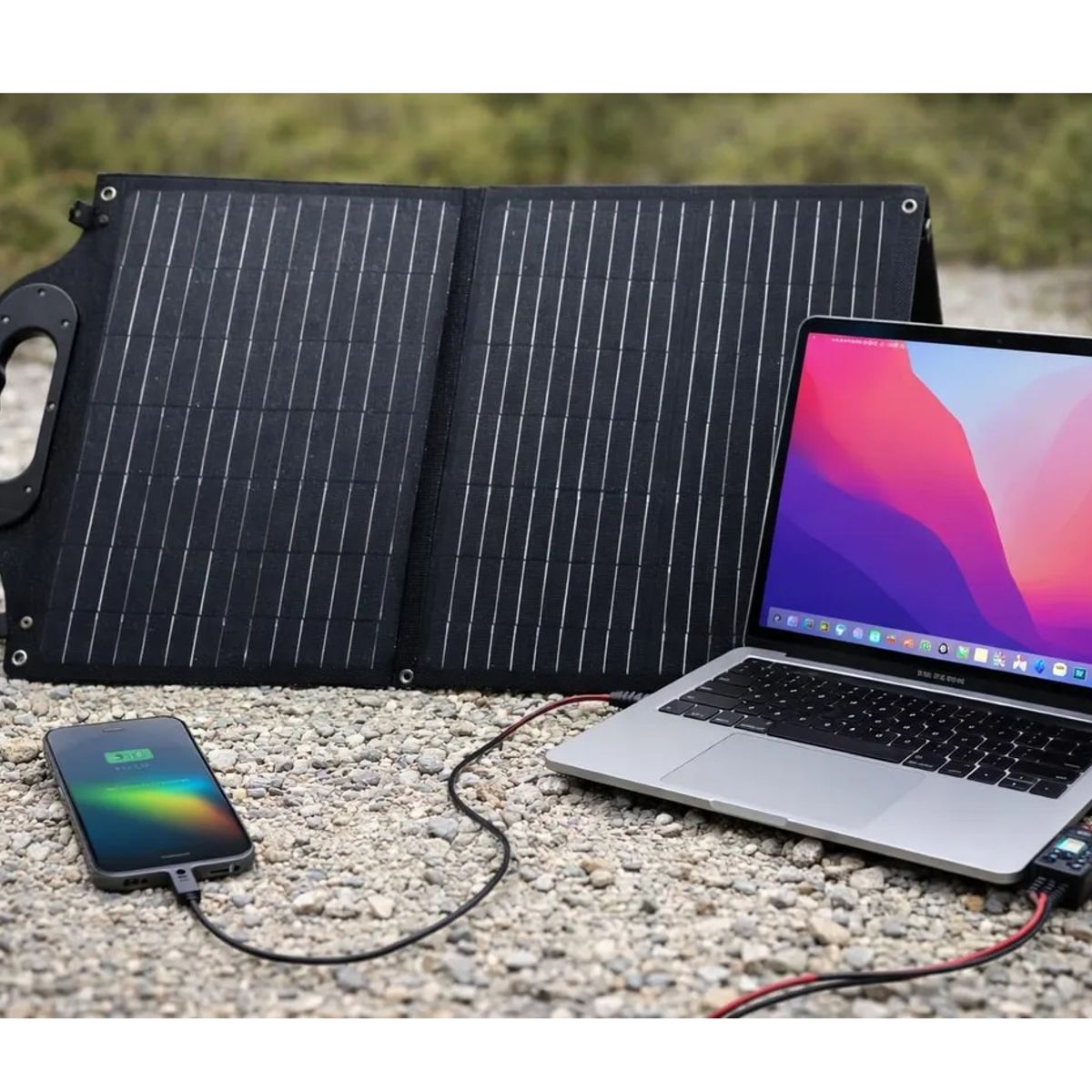 OEM - Panel Solar Plegable Portatil 60w Cargador Monocristalino