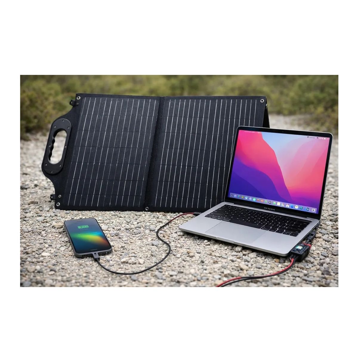 OEM - Panel Solar Plegable Portatil 60w Cargador Monocristalino