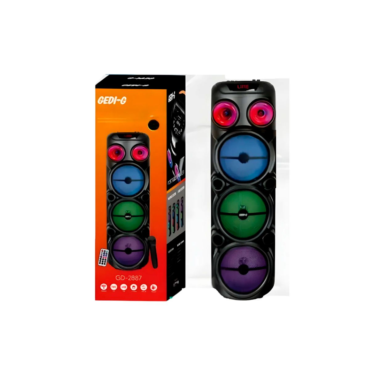 GENERICO - Torre de Sonido Triple Max 8