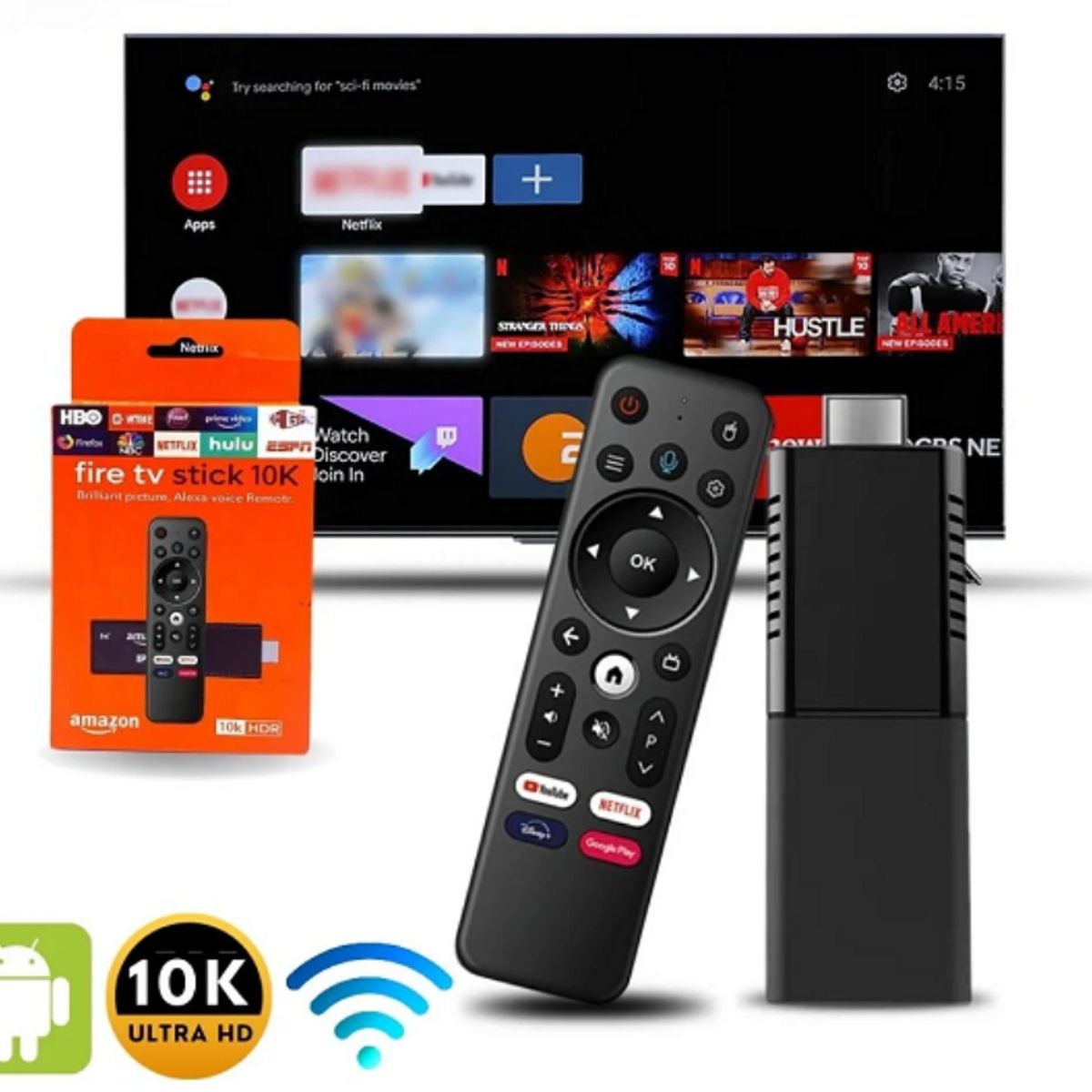 AMAZON - Convertidor Fire TV Stick 4K Full HD con Asistente de Voz