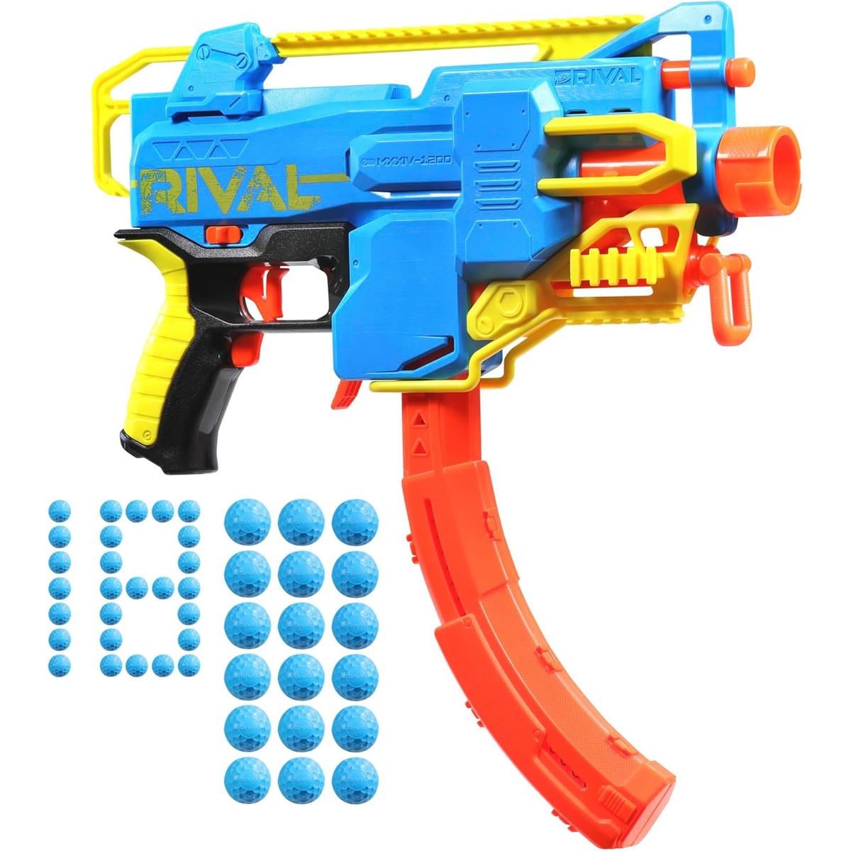 HASBRO - Lanzador Nerf Rival Challenger Mxxiv-1200 Motorizado 18 Round