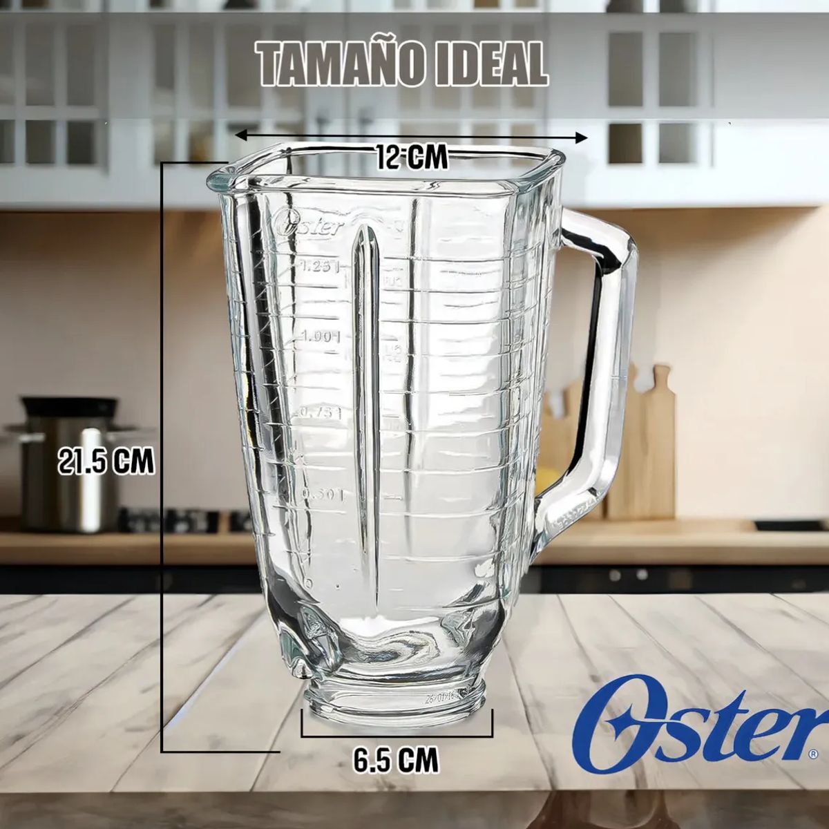 OSTER - Vaso Licuadora Oster Vaso Vidrio 1.25l Arcashopping Jarra Cu