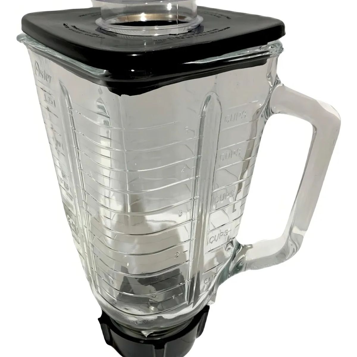 GENERICO - Vaso Para Licuadora Oster Vidrio + Kit Tapa Cuchilla Y Base