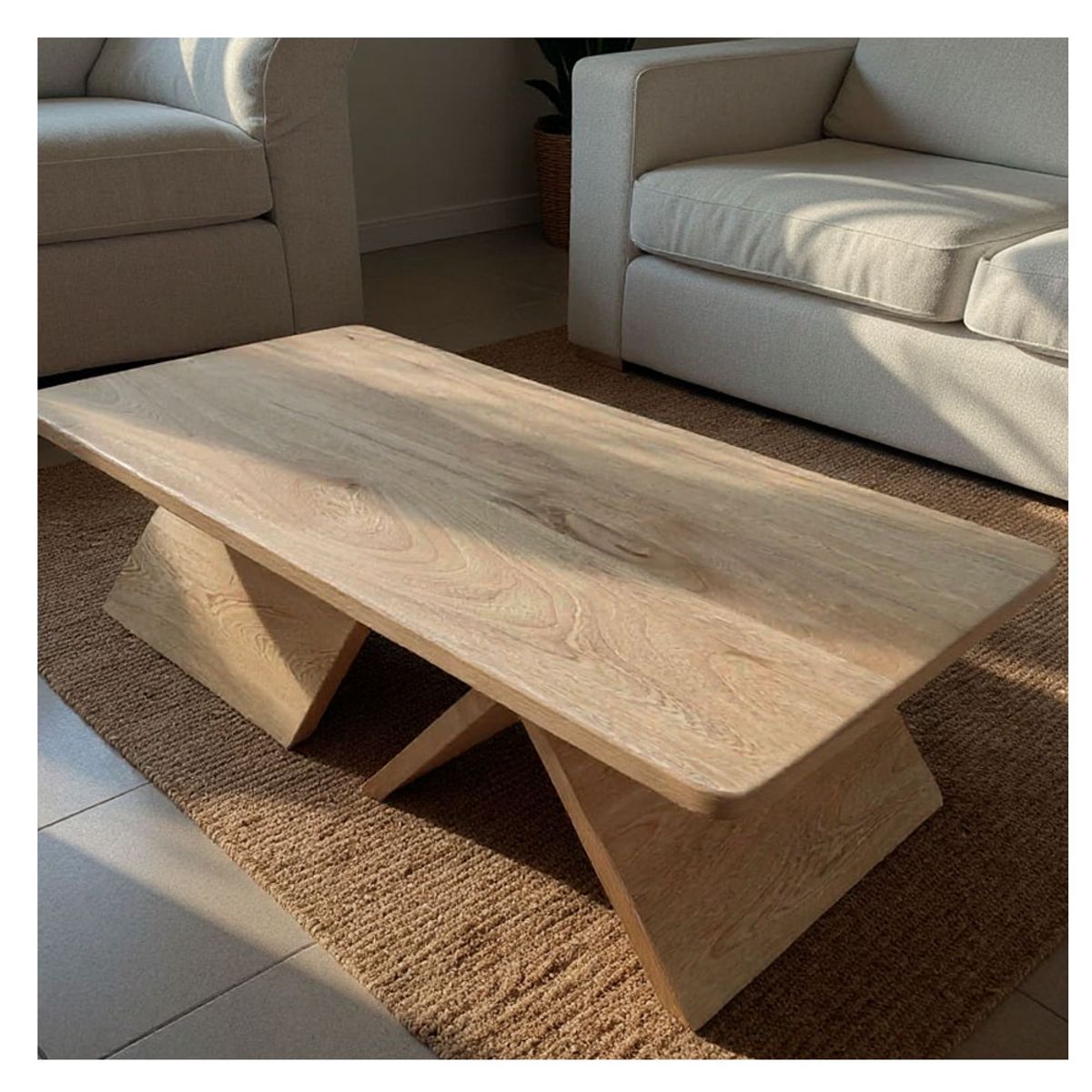 22 GRADOS DECORACION - Mesa de Centro Belo en Roble 100cm x 55cm_.