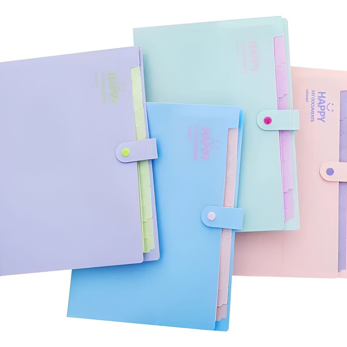 GENERICO - Carpeta Archivadora Fuelle 12 Bolsillos Acordeon 325x24cm Azul