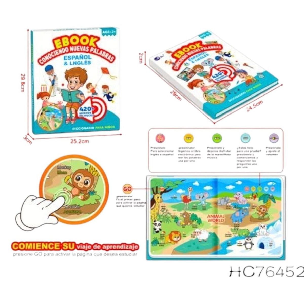 GENERICO - LIBRO EDUCATIVO VOCABULARIO INGLÉS ESPAÑOL DICCIONARIO INFANTIL