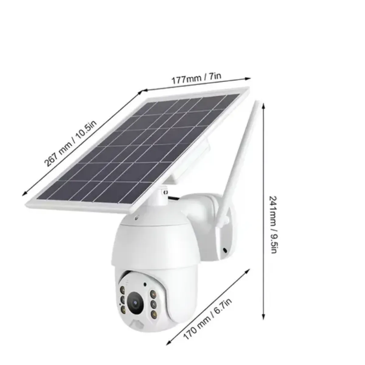GENERICO - CAMARA INHALAMBRICA SOLAR 4G APP UBOX