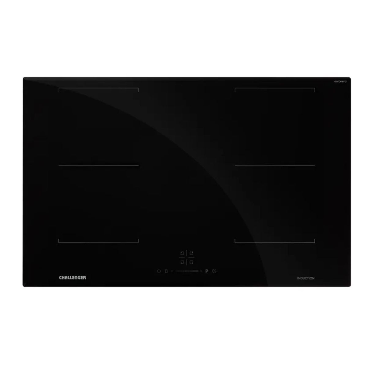 CHALLENGER - Estufa CHALLENGER 80cm 4 Puestos Induccion IN 6081 Negro