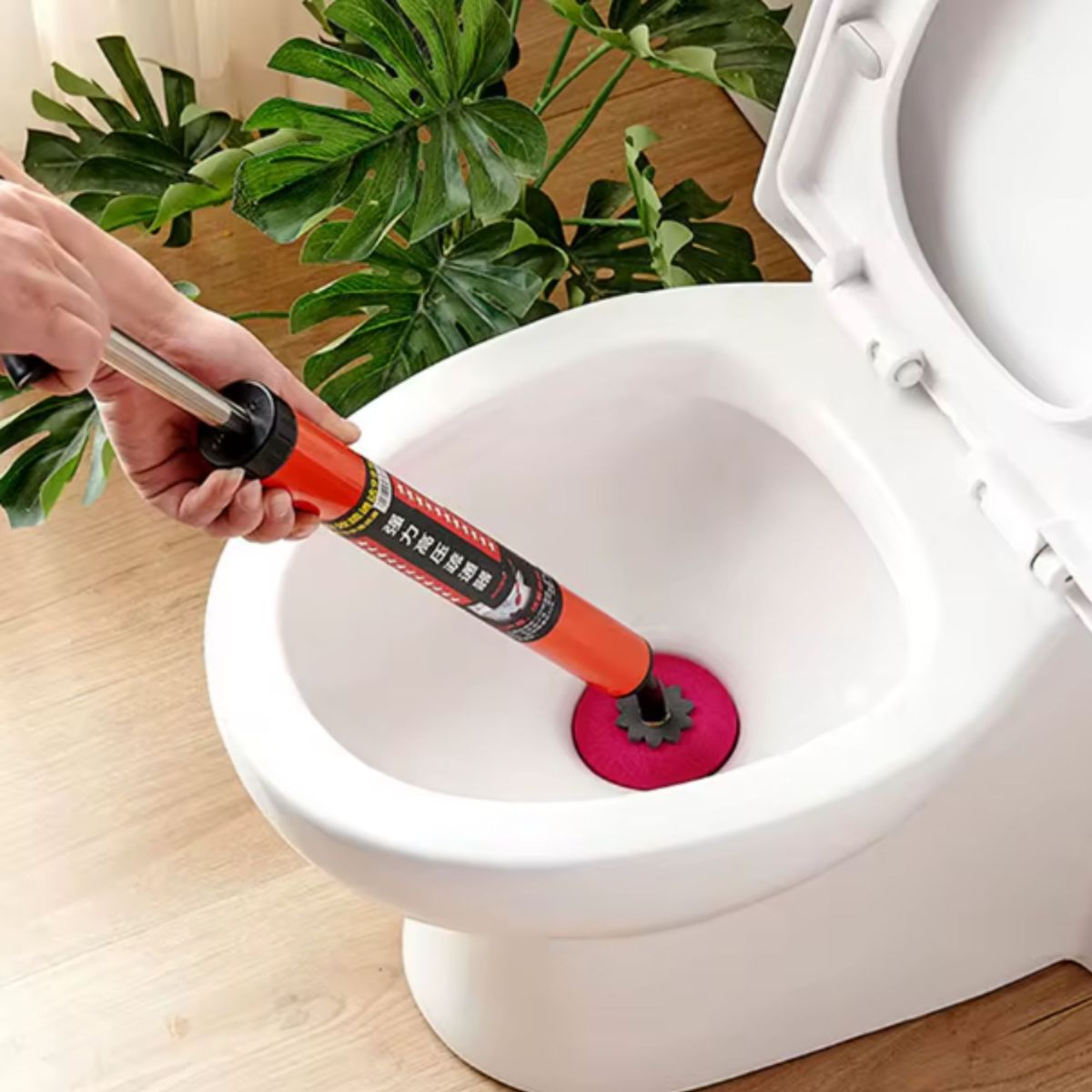 TRIPLE CLEAN - Desatascador Inodoro Ergonómico Alta Presión