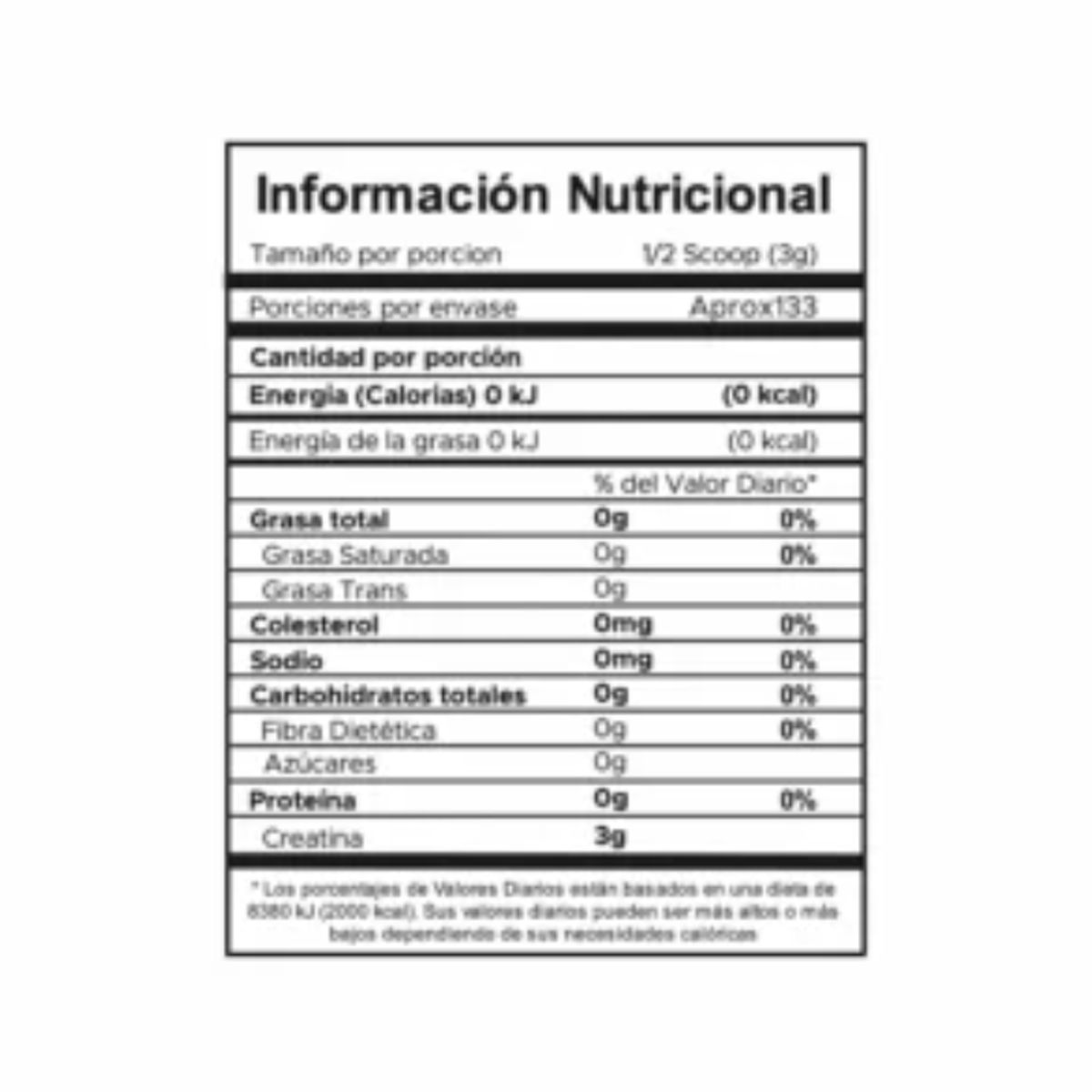 HEALTHY SPORTS - Creatina Monohidratada 3000 100 Servicios Healthy Sports