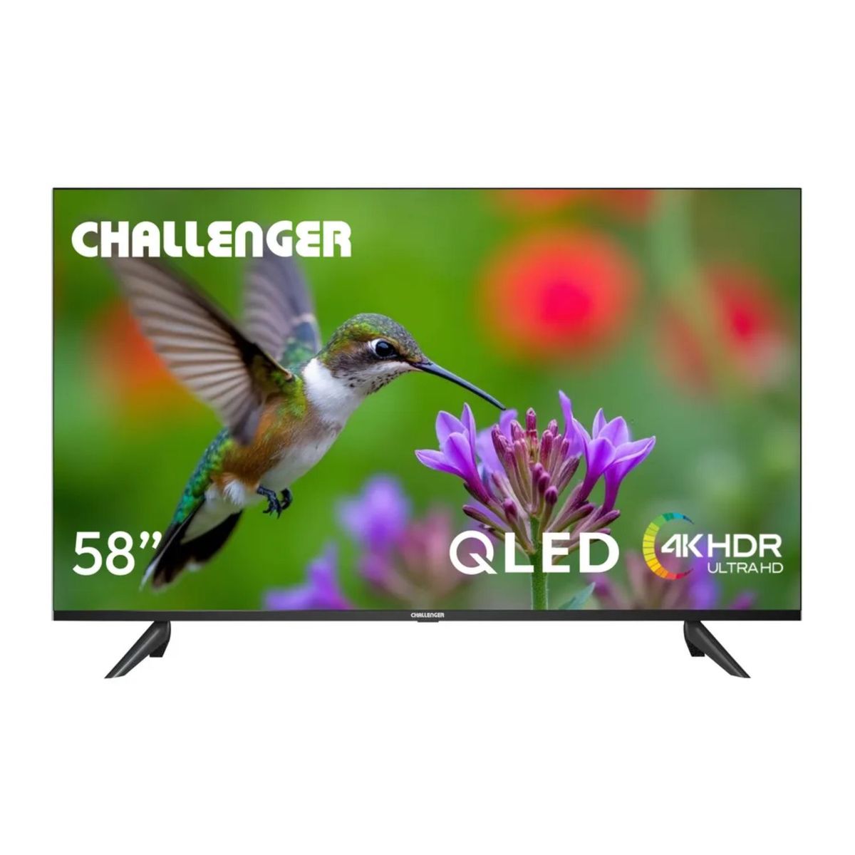 CHALLENGER - Televisor CHALLENGER 58 QLED Smart TV 58KG290 Google TV
