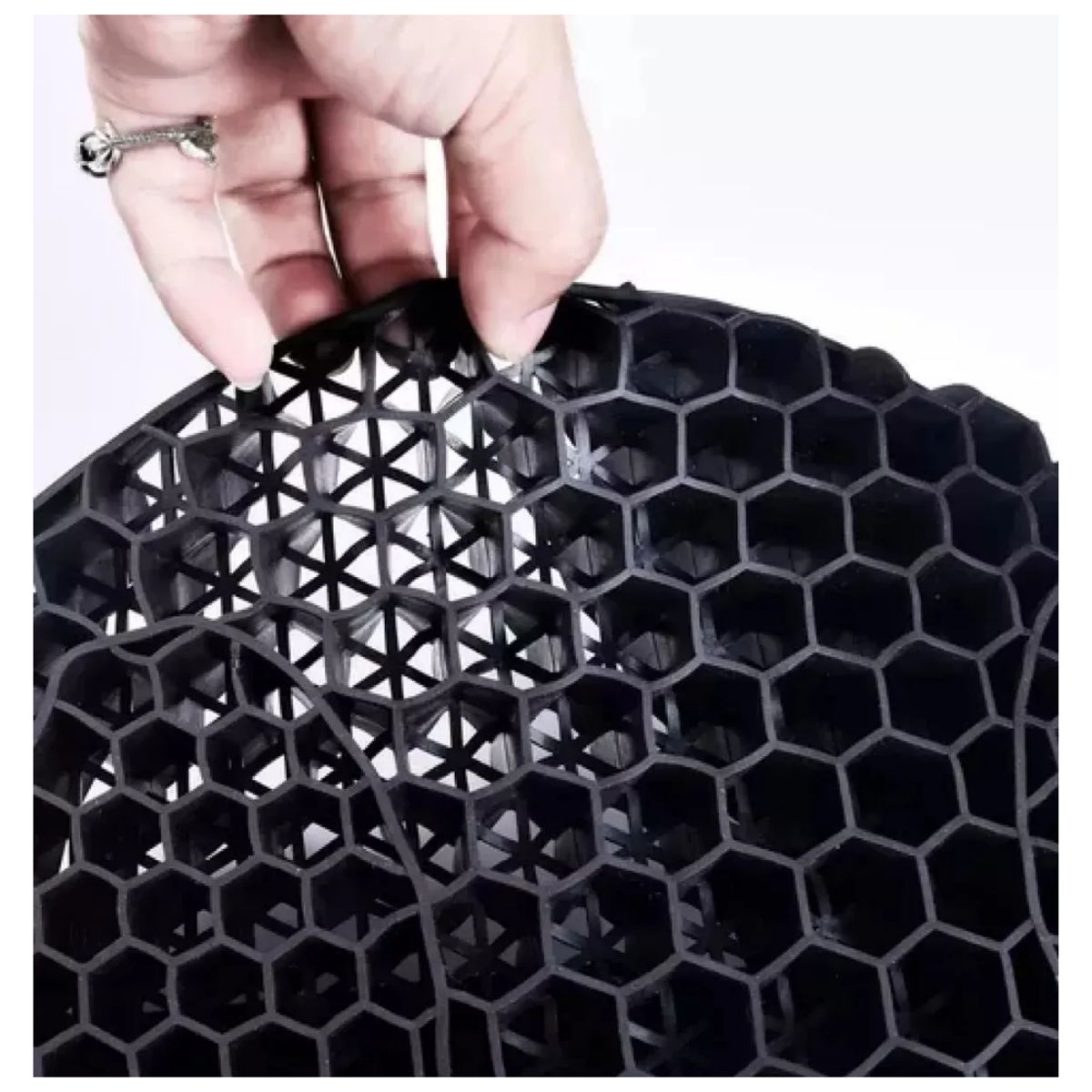 GENERICO - Cojín Asiento Amortiguador Transpirable Moto Flexible Ajustable Gel