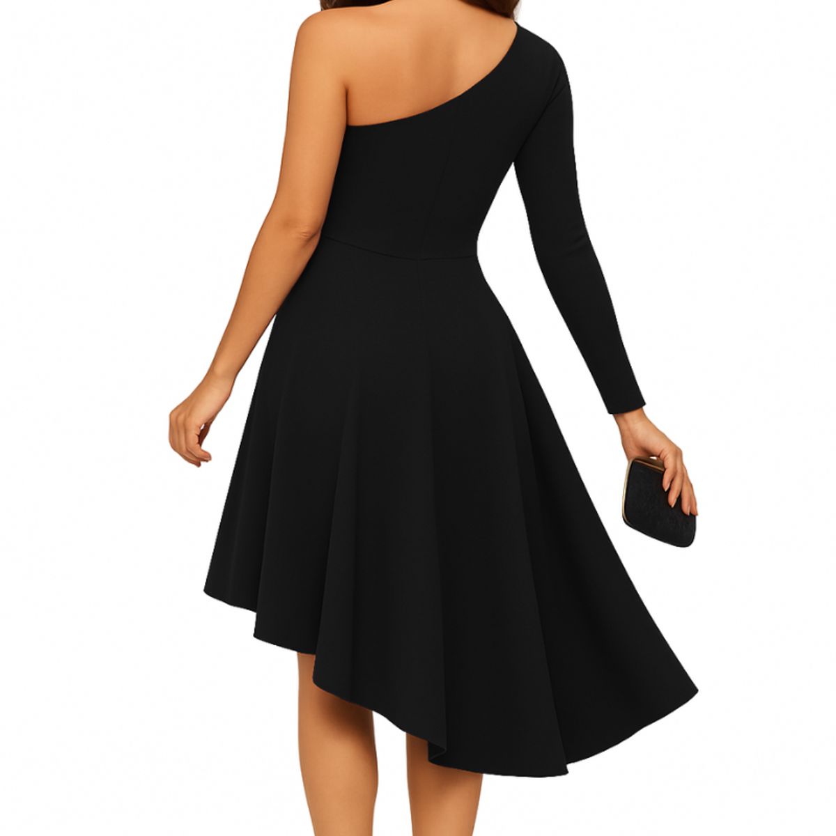 NEGRELI - Vestido Cola de Pato Asimétrico NEGRELI