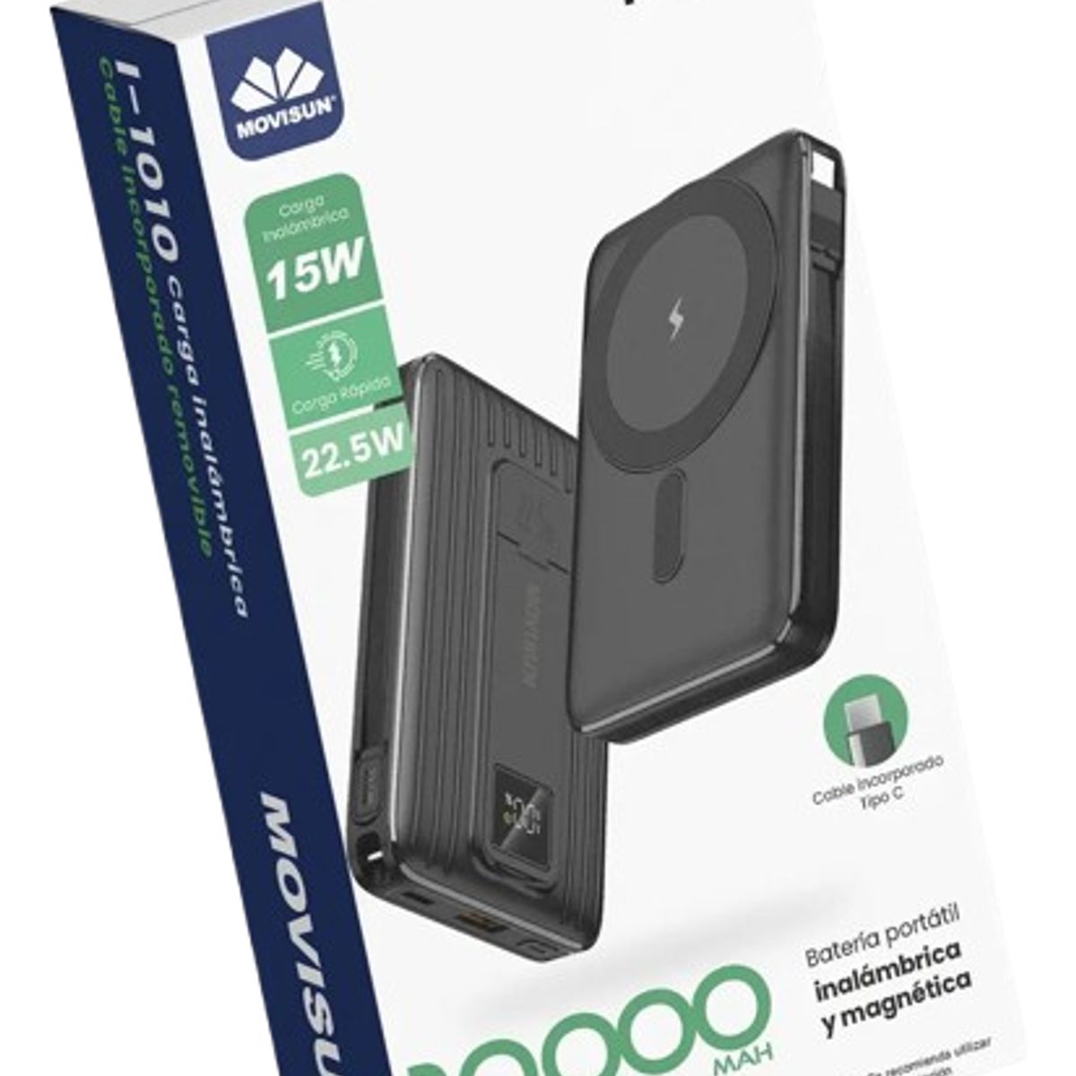 MOVISUN - Powerbank I1010 Movisun 10.000 Mah Magnético