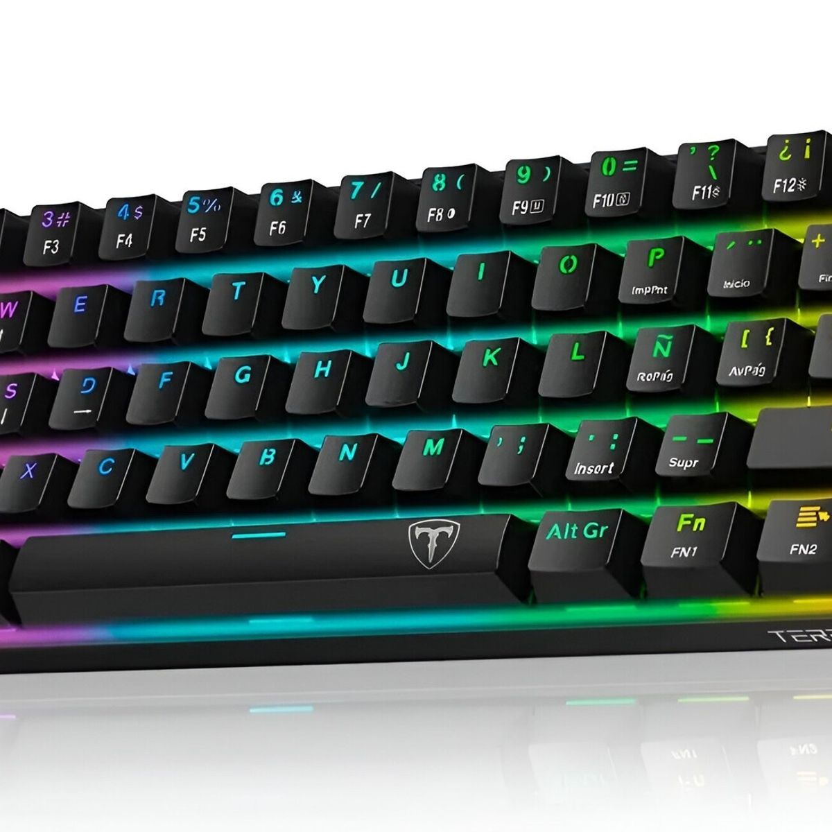 GENERICO - Teclado Mecánico Inalámbrico Rgb Wireless 3 En 1