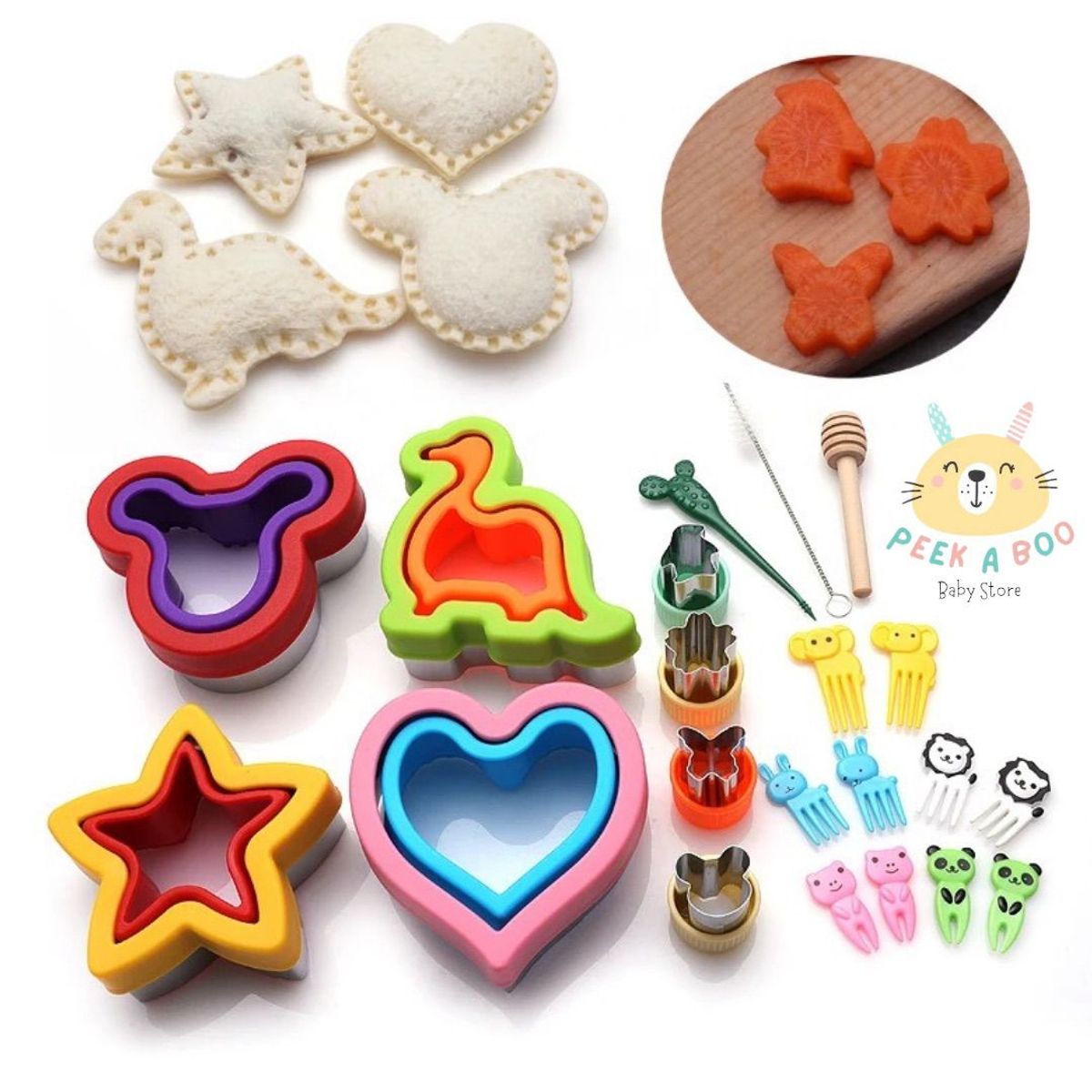 GENERICO - Combo Kit De Cortadores Y Moldes Con Pinchos Para Cocina