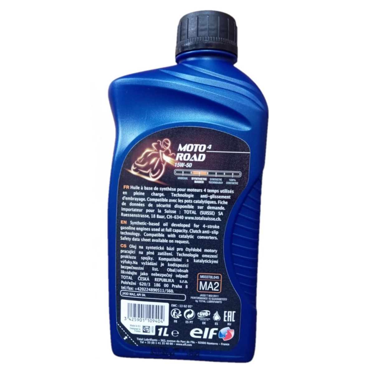 TOTAL - Aceite Total 15W50 Moto 4 Road * Litro