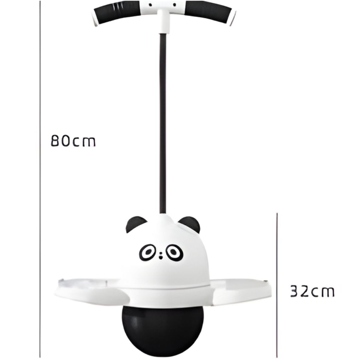 GENERICO - Panda Saltarín Inflable con Manillar  Juguete de Equilibrio y Diversión para Niños