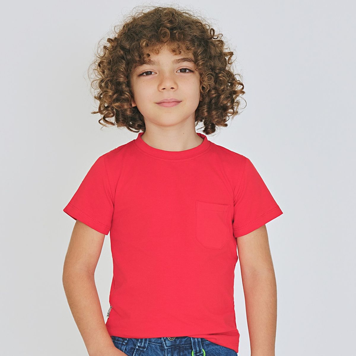 GENERICO - CAMISETA BASICA ROJO -  NIÑO