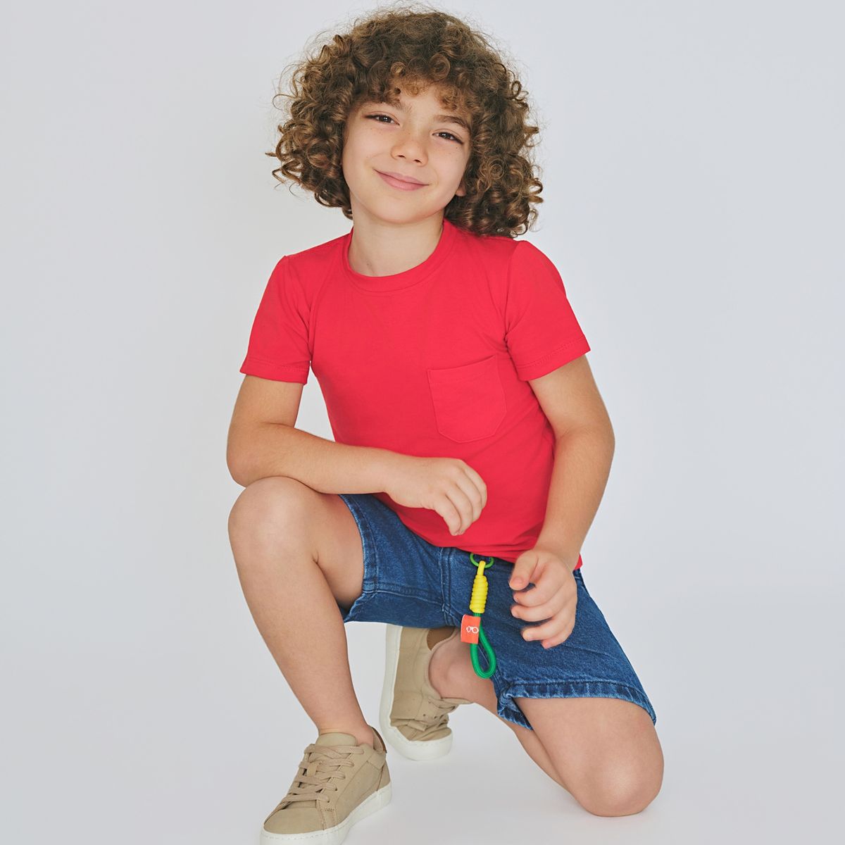 GENERICO - CAMISETA BASICA ROJO -  NIÑO