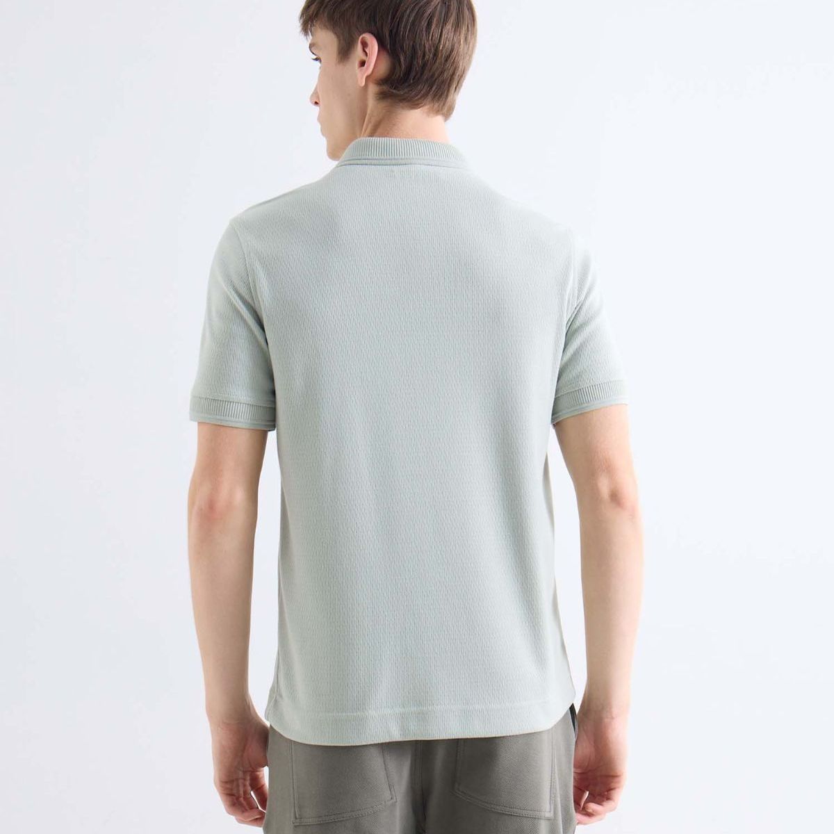 SEVEN SEVEN - Polo  Para Hombre Cuello Tejido Sin Bolsillo Color Verde Marca Seven Seven #45110948