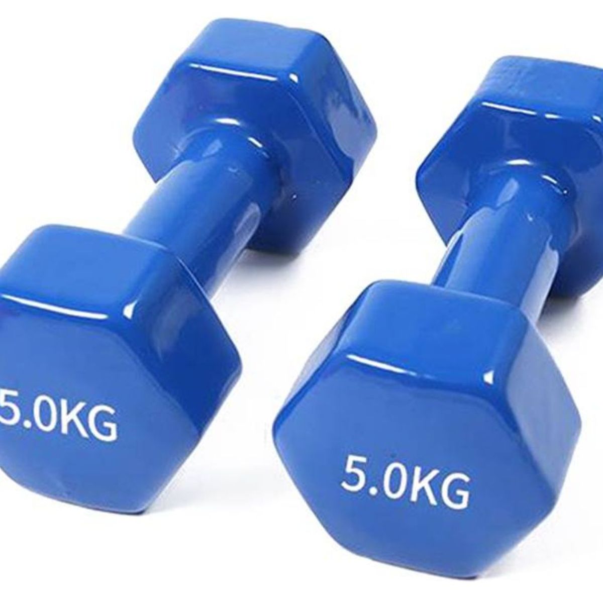 GENERICO - Mancuerna 5 Kilos 10 Libras, Par De Pesas Encauchetada
