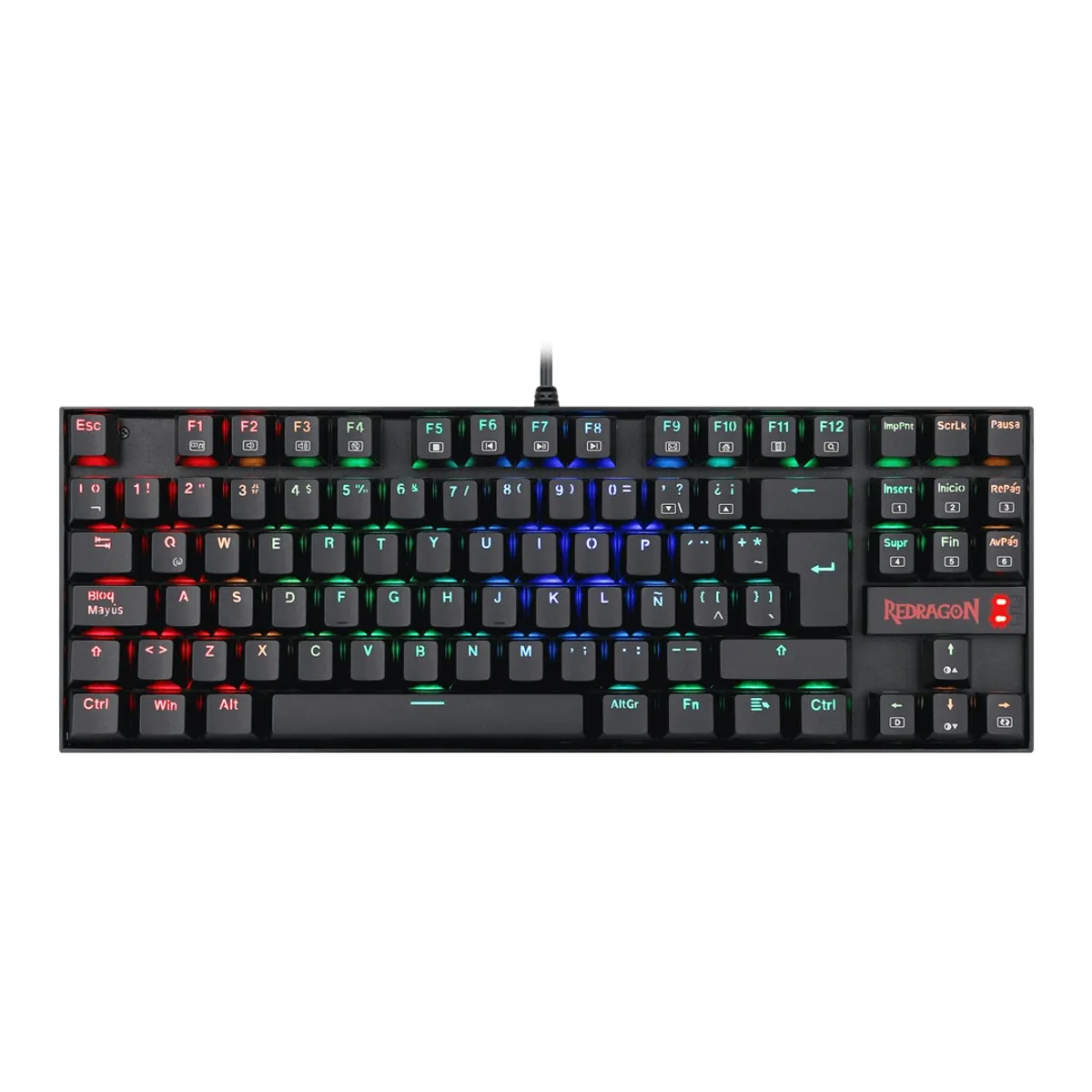 REDRAGON - TECLADO MECANICO GAMER REDRAGON KUMARA K552W RGB SWITCH ROJO