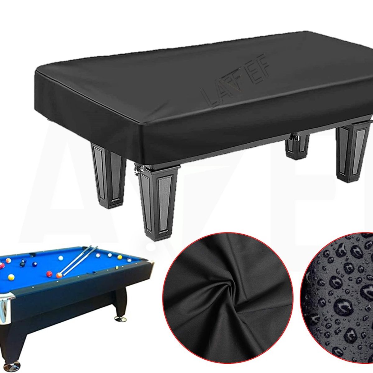 LAVEF - Funda Para Billar Y Pool Forro Cobertor Impermeable