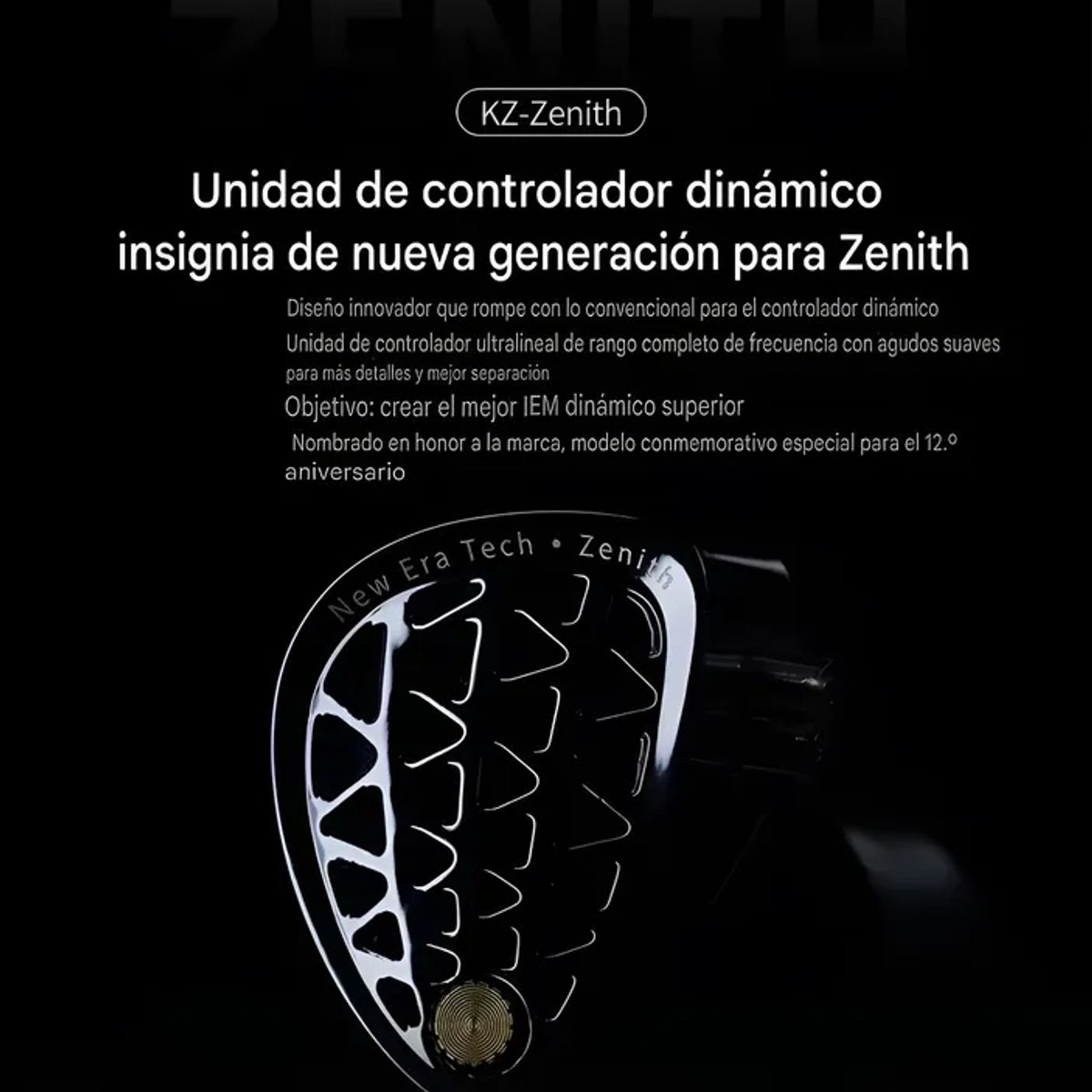 KZ - Audifonos Kz Zenith sin Micrófono Monitores In Ear