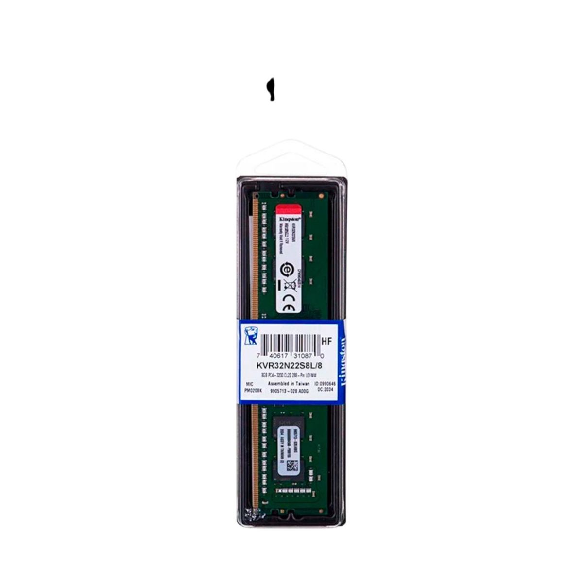 KINGSTON - Memoria RAM Desktop DDR4 PC4-25600 8GB 3200MHZ CL22