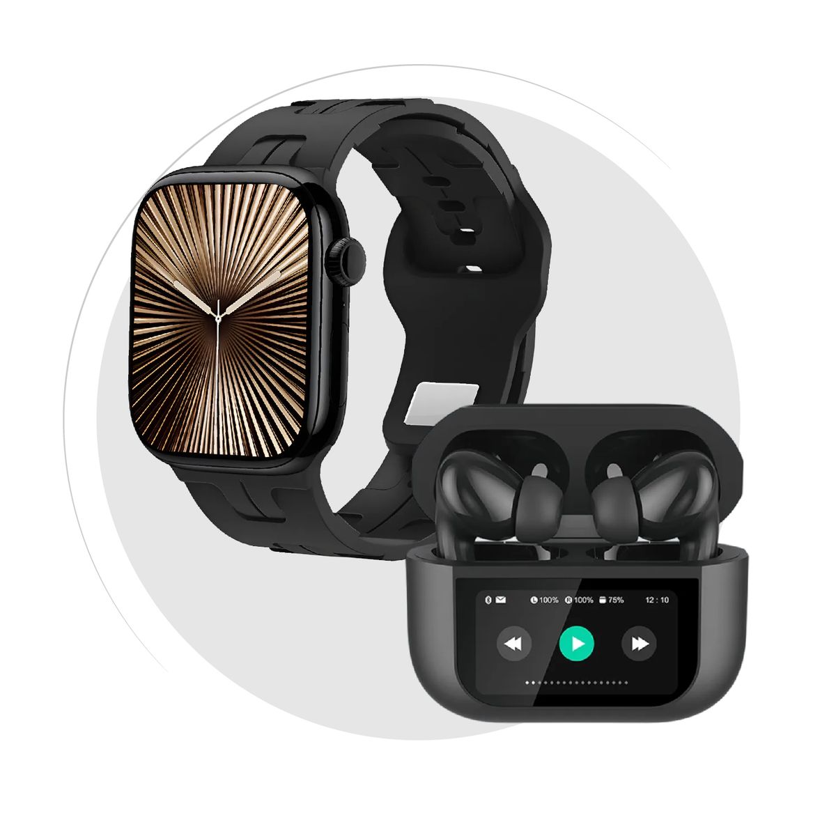 INNOVA - Smartwatch H10 Pro Mini AMOLED + Audífonos G-TIDE Future Pod con Pantalla Táctil