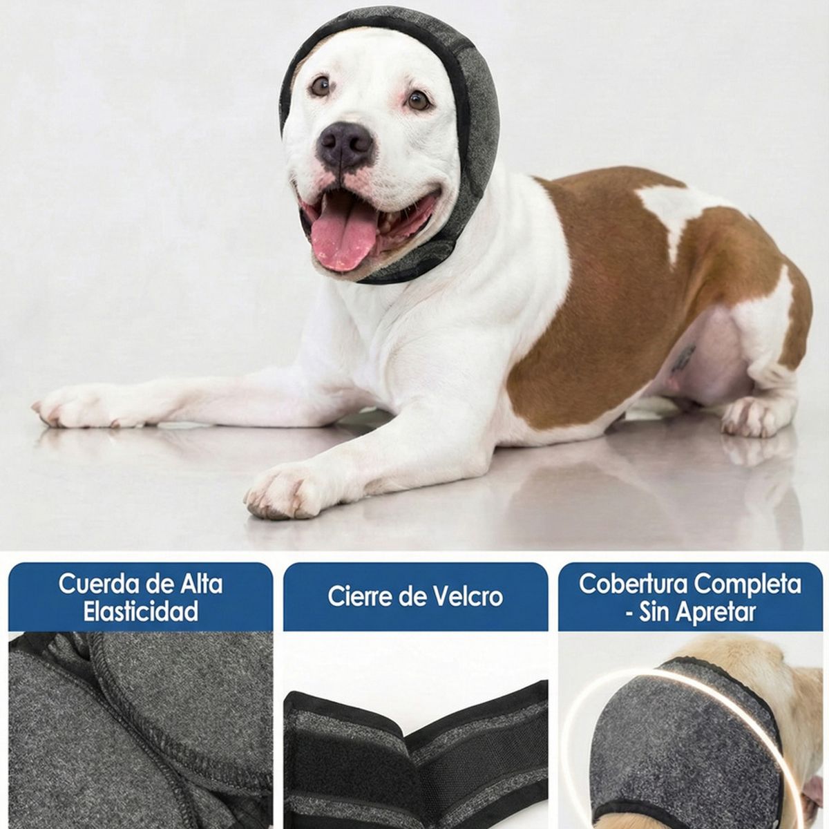 GENERICO - Orejeras Para Perro Con Velcro Reducen Ruido Y Estrés