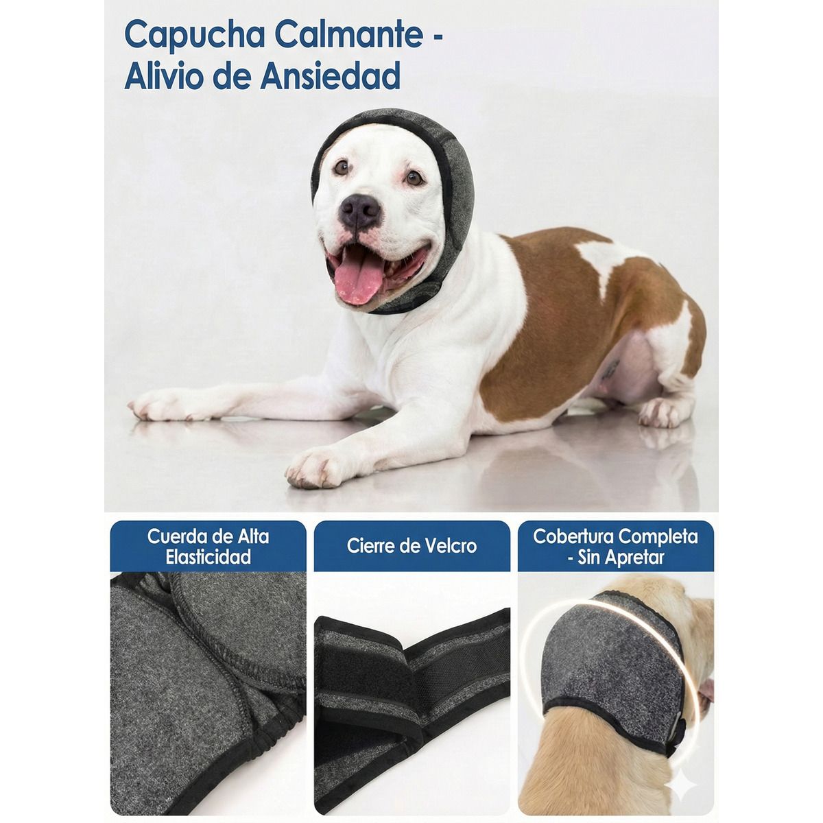GENERICO - Orejeras Para Perro Con Velcro Reducen Ruido Y Estrés