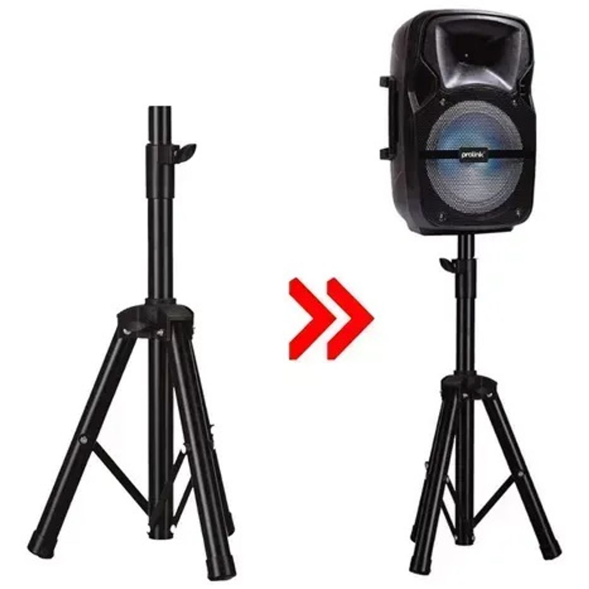 GENERICO - Trípode Soporte Para Bafle Parlantes 60-125cm