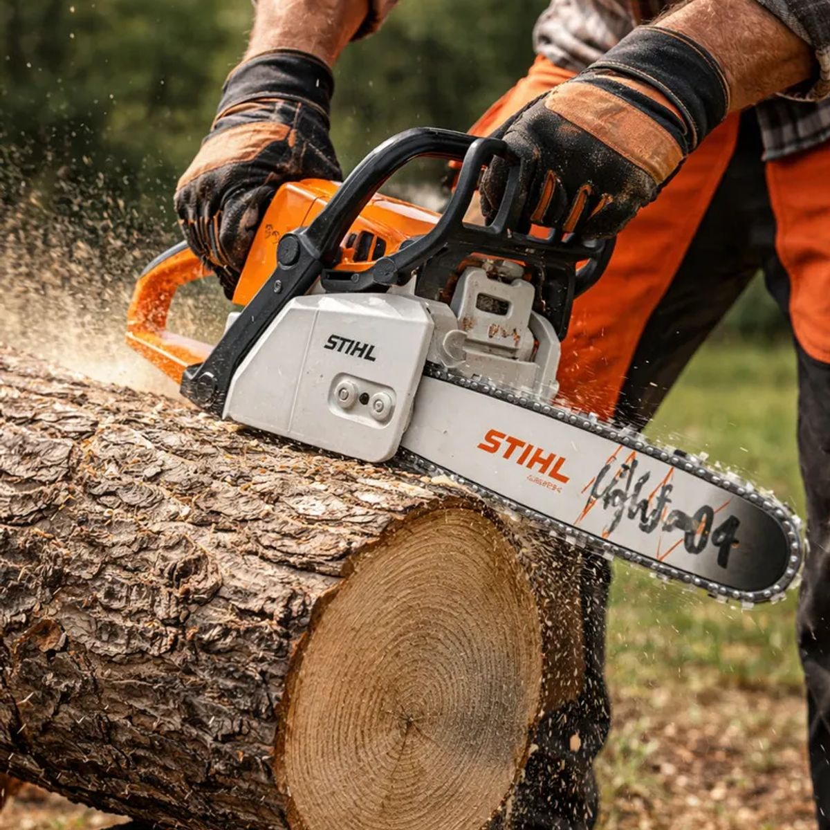 STIHL - Motosierra A Gasolina Stihl Profesional Uso Liviano 454cc Naranjablanco Ms 250 3145hp