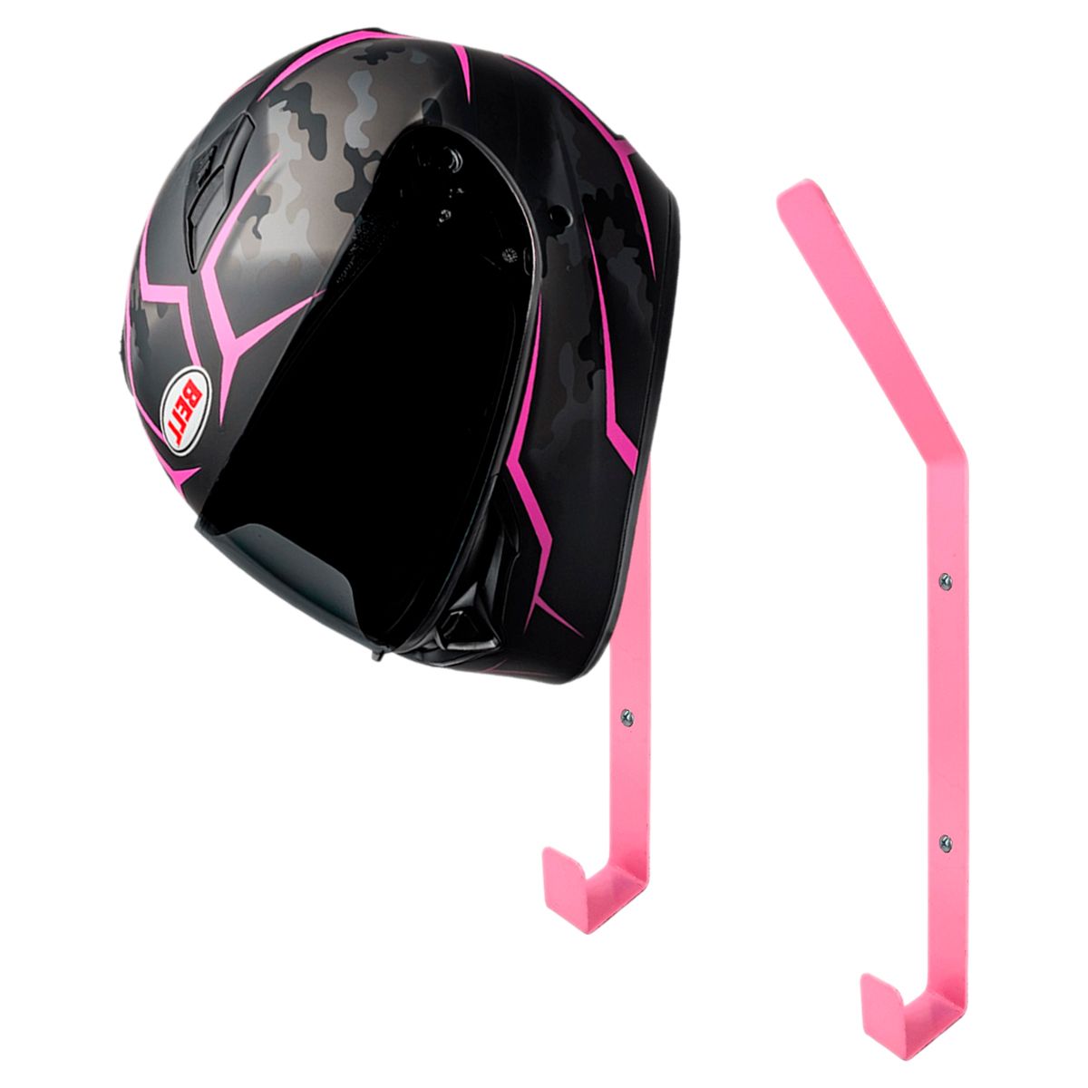 VITTORIA - Kit X2 Base Soporte Para Casco De Moto Organizador Pared Met