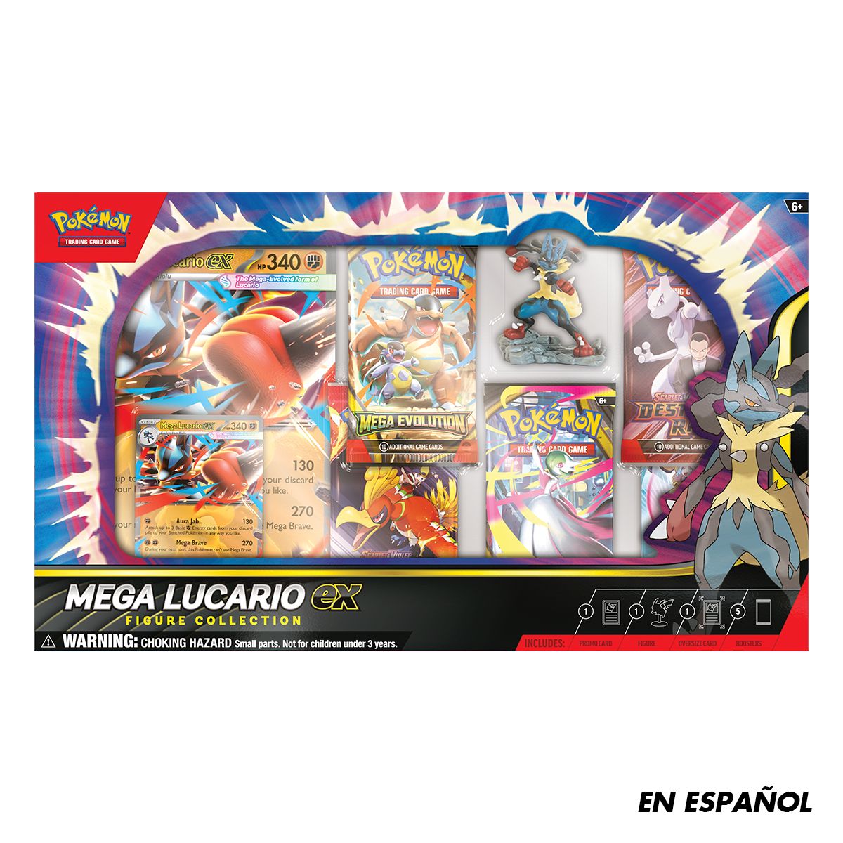 POKEMON - CARTAS DE POKEMON TCG MEGA LUCARIO EX FIGURE COLLECTION SPA
