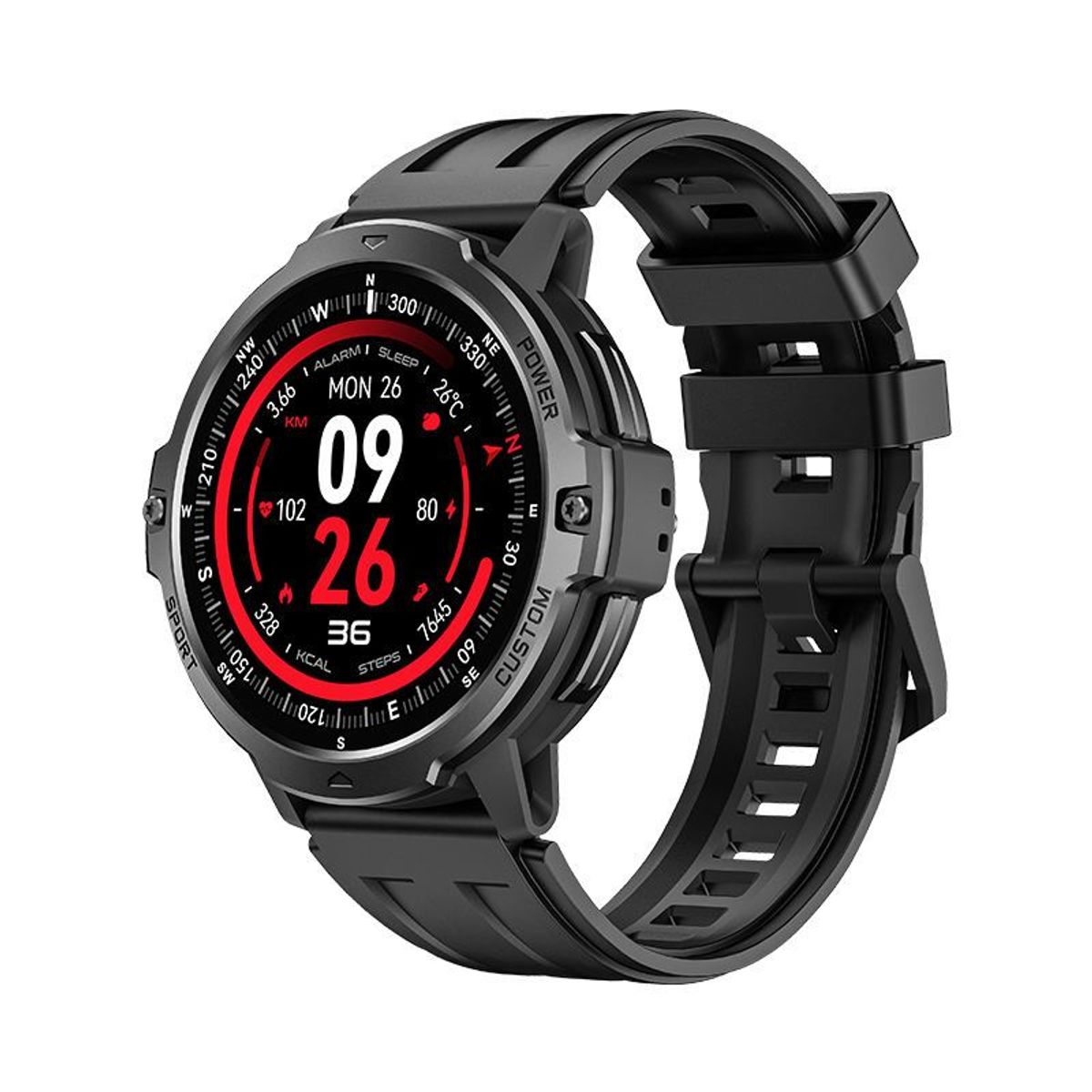GENERICO - Reloj Inteligente C31 Gps 3atm Alta Gama Altímetro Brújula Linterna Fitness 500mah Smartwatch