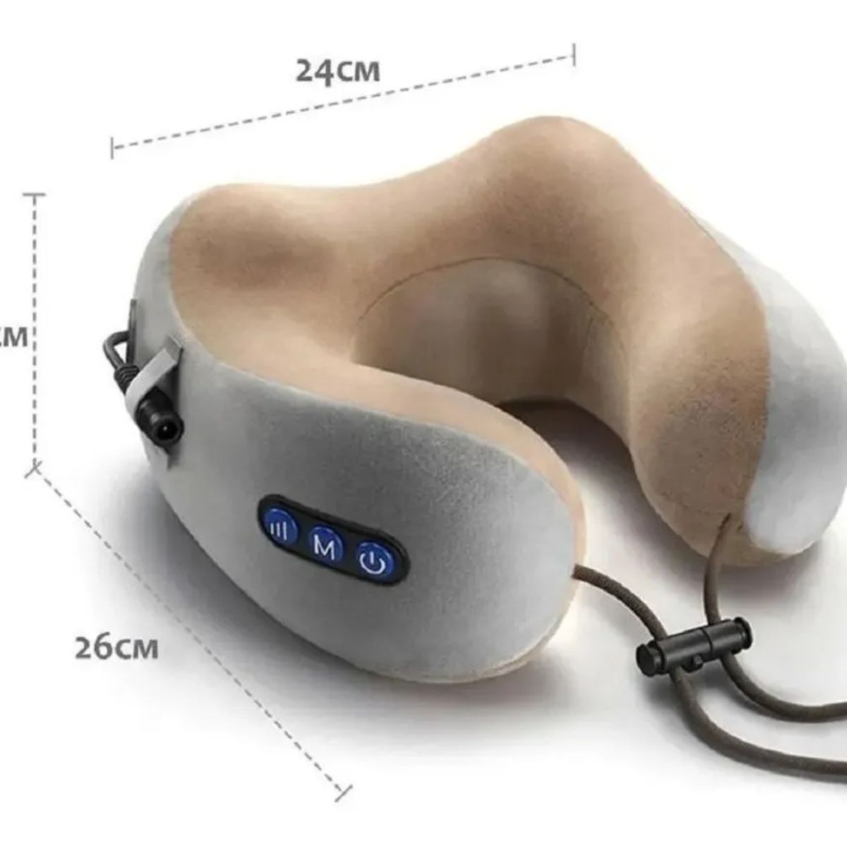 GENERIC - Masajeador Eléctrico Cuello Cojín Viajero Inalámbrico