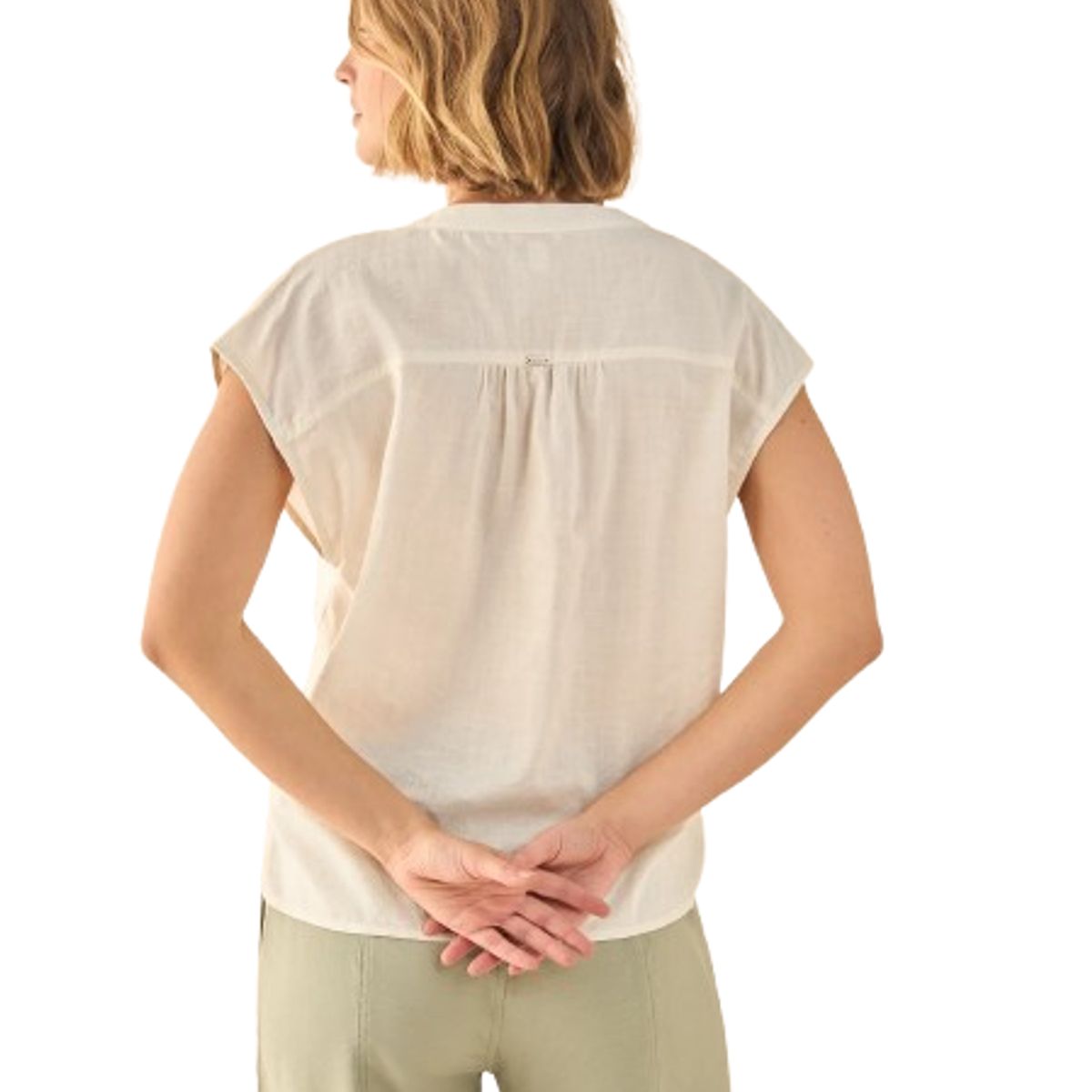 ESPRIT - Esprit Blusa para Dama Con Cuello Mao Moderma y Elegante