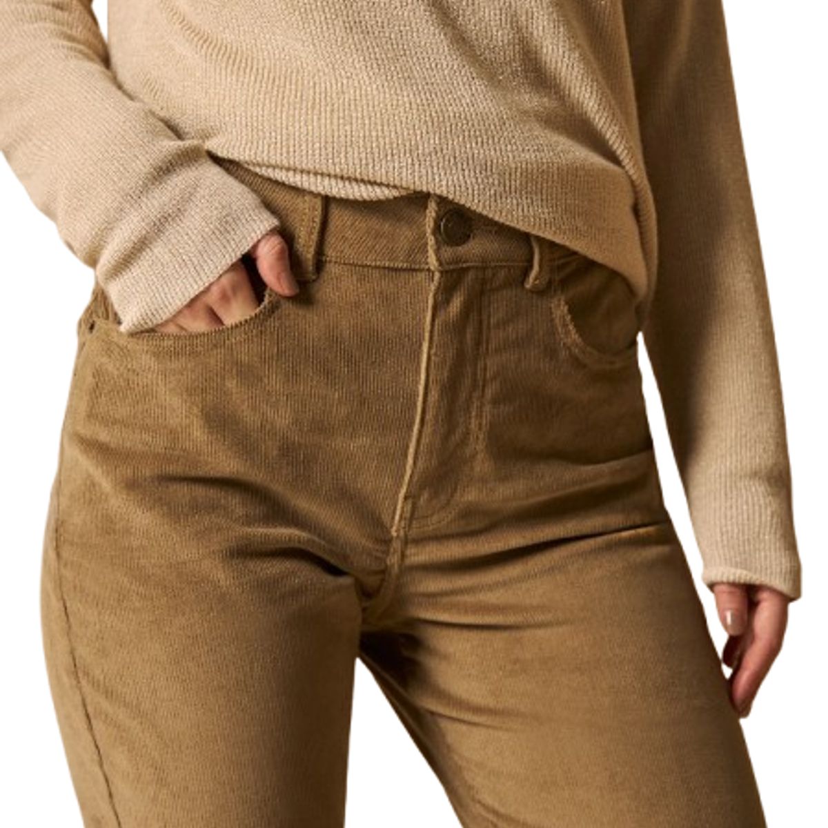 ESPRIT - Esprit Pantalón para Dama de Pana Boot Cut Diseño Elegante