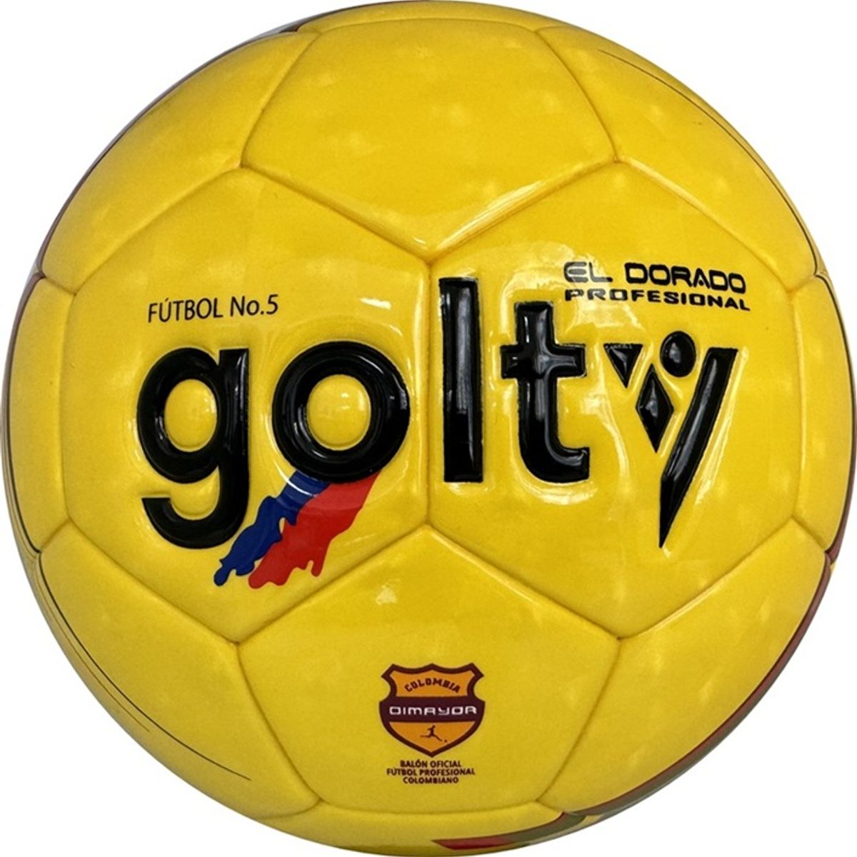 GOLTY - Balon De Fútbol Golty Prof Dorado Termotech #5 Original